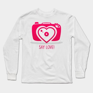 Say Love! Red Long Sleeve T-Shirt